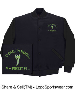 Custom Varsity Jacket Front (Embroidered) Game Sportswear Design Zoom
